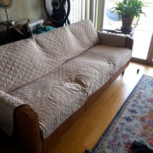 Reversible Couch/ Sofa Cover protector - Chocolate & Beige